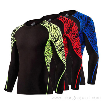 Wholesale Custom Long Sleeve Men's T-shirts Gym Shirt